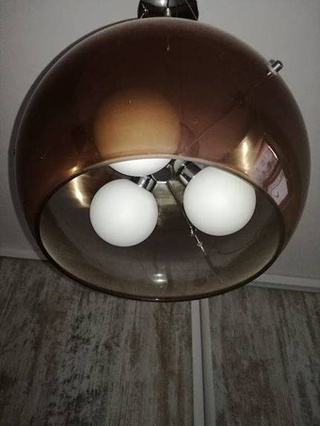 Abajur interior din sticlă albă G9 pentru lampa Gemo 71-33284