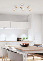 Deckenlampen-Aufhängeleiste 3xE14 weiß PUERTO 93-62673