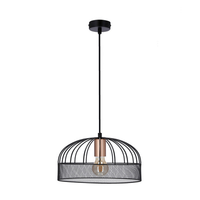 Hanging lamp black metal adjustable 40W E27 Levi 31-78469