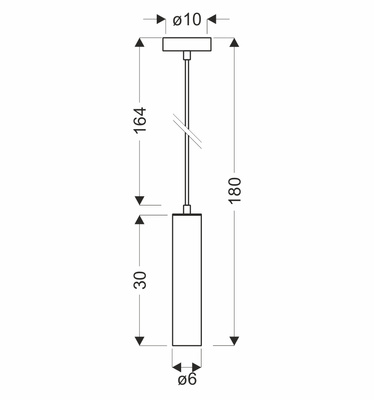 Austin Ledea 50101230 suspension dorée 30cm