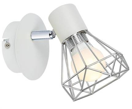 Wall lamp sconce 1X40W E14 white chrome lampshade VERVE 91-61331
