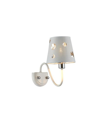White wall lamp with holes Batley Ledea 50401112