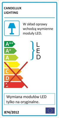 Plafonnier Candellux Sky 14-62093 Plafonnier Led 6500K
