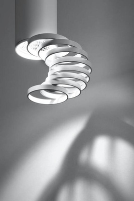Tube blanc avec anneaux réglables Candellux 2282756