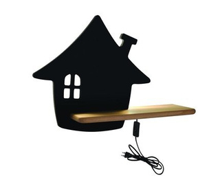 Wall lamp shelf 5W LED 4000K IQ Kids House black 21-85207