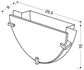 Ceiling lamp plafond 1X60W E27 satin FRENA 11-12807