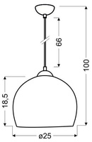 Plafonnier Candellux Studnet 31-96657 E27 