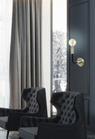 Applique patine/noir mat sans abat-jour Saga 21-01313