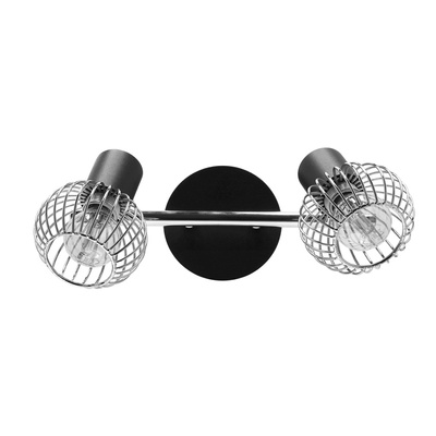 Aplica candellux oslo 92-61843 e14 negru/crom