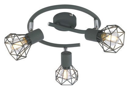 Spiraldeckenleuchte 3X40W E14 mattgrau VERVE 98-60990