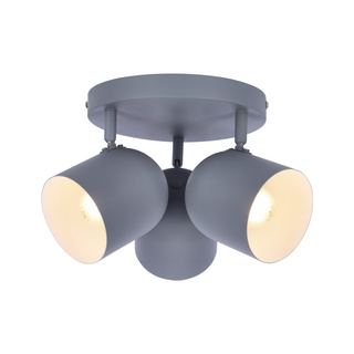 Plafonnier 3xE27 gris 32cm AZURO 98-63236