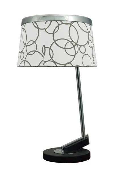 Table lamp white/chrome Impresja 41-45372