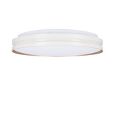 Plafoniera Montana alb + plafon auriu 24w led 40 cm abajur alb