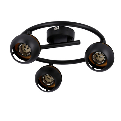 Boni spirala 3x3w gu10 led negru