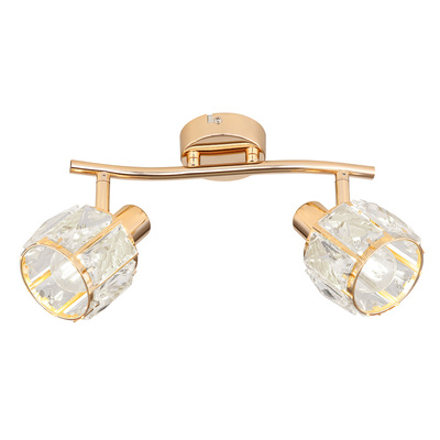 DUBAI CEILING LAMP PINK GOLD TRANSPARENT CRYSTAL LAMPSHADE