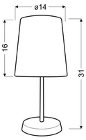 Lampa de masa pentru copii Girl 41-63038