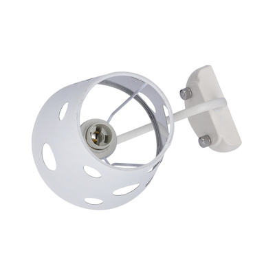 White wall lamp with holes Batley Ledea 50401112