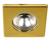 Feste quadratische goldene Deckenleuchte 2276003