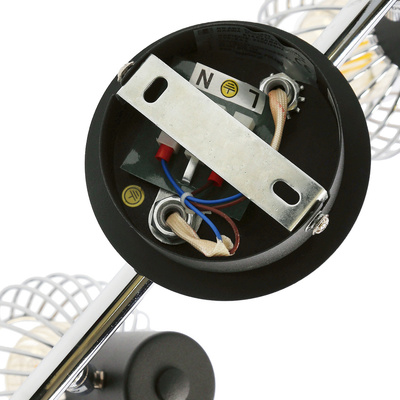 Wall lamp candellux oslo 92-61843 e14 black/chrome