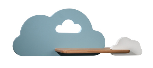 Applique LED 5W pour enfant nuage bleu et blanc avec étagère Cloud 21-33567