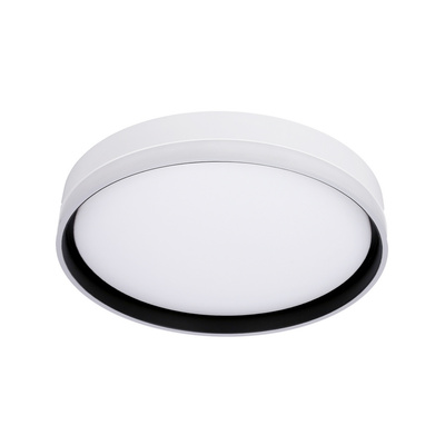 Florida Deckenleuchte weiß + schwarzer Plafond 24 W LED 39 cm weißer Schirm