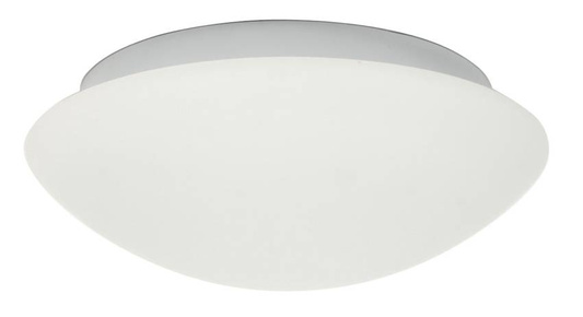 White glass ceiling lamp for the bathroom E27 60W 28cm Nina Candellux 13-74235