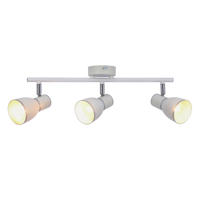 Applique bande 3X40W E14 blanc/chrome 93-63403