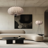 CAFÉE Pendelleuchte 66cm weiß 1x40W E27 Frappe Schirm