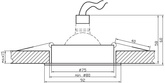 Plafonnier Candellux aluminium nickel satiné inclinable