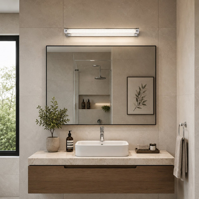 Aplică baie crom 58cm LED 9W rece Moderno Candellux 20-40794