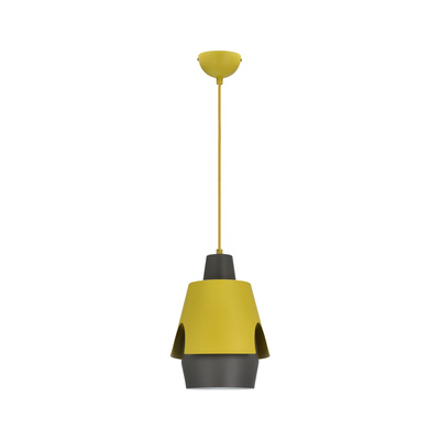 Hanging lamp yellow/gray E27 Falun Ledea 50101149