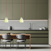 Green ceramic pendant lamp Sevilla Ledea 50101142