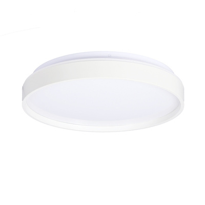 Texas plafonnier plafond 15w led 29 cm avec abat-jour blanc