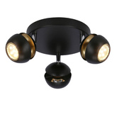 Boni plafon 3x3w gu10 led czarny