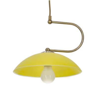 Lampa wisząca Lido pojedyncza do salonu vintage E27 1x60W patyna