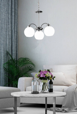 Suspension 3xE27 45cm TOBAGO 33-25456 SATIN