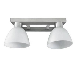Doppelte Wandleuchte aus mattem Nickel Ada 22-48595