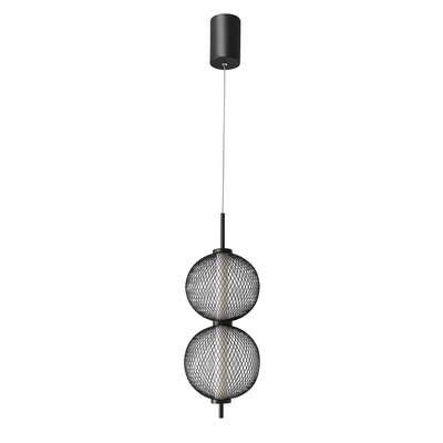 Pendant wire lamp PUMA with globe shades 14 x 38 cm designer LED 3000K living room lighting