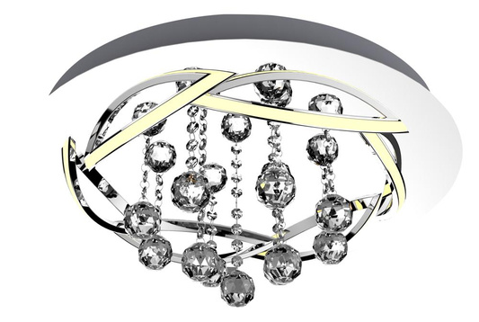 PLAFON LAMPE CANDELLUX APETI KORFU LED CHROME 4000K