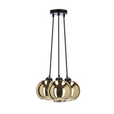 Lampa suspendata Trio e27 cu abajur auriu 33-11961