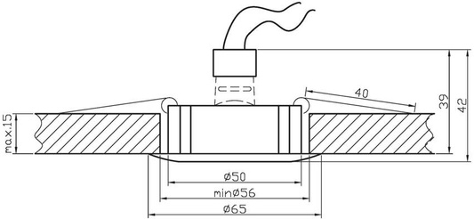 Plafonnier or/bronze UO-09 2262652