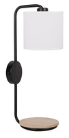 Aplică neagră cu raft 1xE14 Alpine Candellux 21-76694
