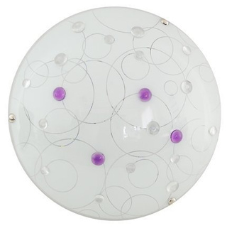 Plafon LED Astro okrągły do łazienki 30 cm 4000K fioletowy szklany