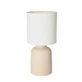Lampe de table de chevet en céramique beige Iner 41-79879