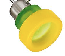 Abat-jour en verre blanc G9 Togo 71-76901