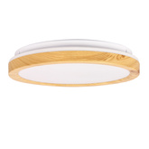 LED-Deckenleuchte 18W weiß + Holz 4000K Gandava 13-75109