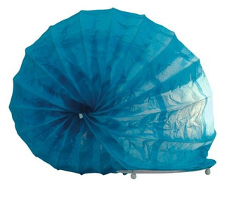 Lampe de bureau de chevet en papier bleu 40W Escargot Candellux 41-88409