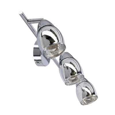 Wall lamp strip 3X10W E14 LED chrome MILTON 93-61294