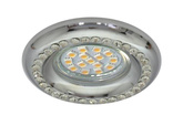 Candellux Soc-03 Ch Gu10 Plafonnier 50W 230V Plafonnier Fixe Rond Fonte