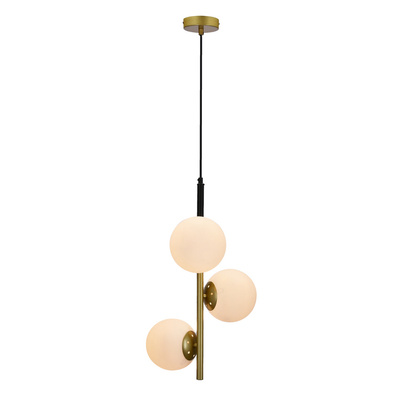Hängelampe mattgold 3 Duo 33-01276